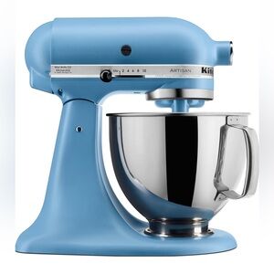 SOLD! NEW KitchenAid Artisan Velvet Blue Mixer with Silver Bowl